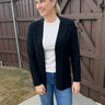 Black Open Front Cardi FINAL SALE - STILOSA