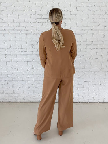 Camel Relaxed Blazer - STILOSA