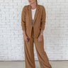 Camel Relaxed Blazer - STILOSA