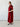 Burgundy Shimmer Mock Neck Maxi Dress - STILOSA