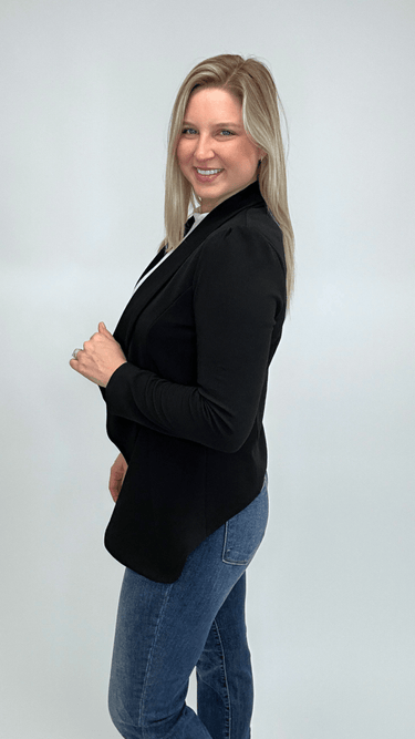 Solid Career Blazer - Black FINAL SALE - STILOSA
