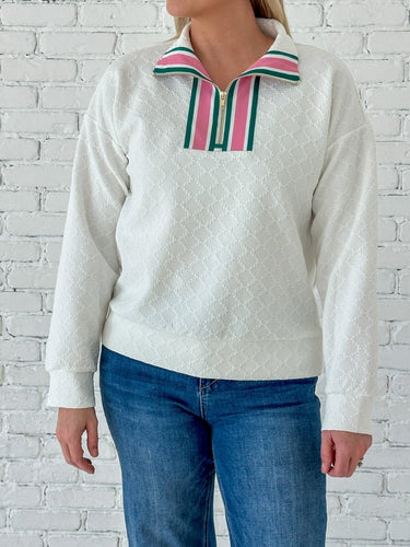 Palm Beach Ribbed Pullover - STILOSA