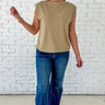 Olive Ease Boat Neck Top - STILOSA