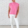 Blush Luxe Mock Neck Sweater Vest - STILOSA