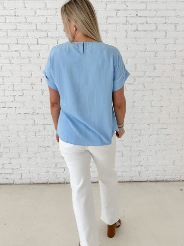 Light Blue Everyday Top - STILOSA
