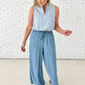 Chambray Ease Pants - STILOSA