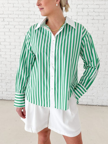 Fresh Start Stripe Button Down - STILOSA