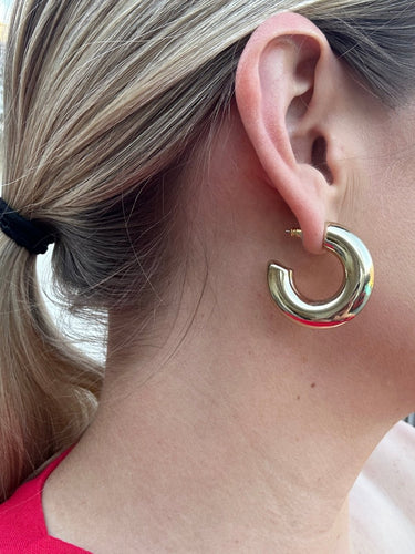 Everyday Gold Chunky Hoops - STILOSA