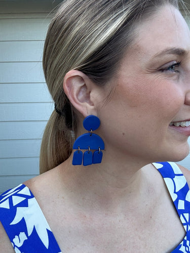 Costal Blue Clay Earrings - STILOSA