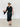 Black Satin Midi Skirt - STILOSA