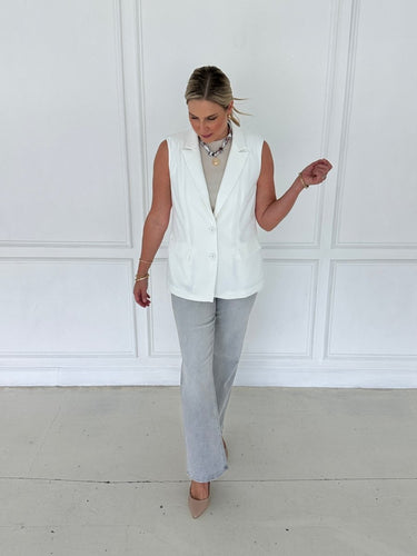 Sleeveless Tailored Blazer FINAL SALE - STILOSA