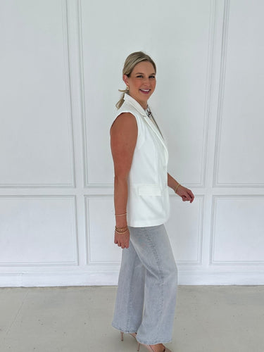 Sleeveless Tailored Blazer FINAL SALE - STILOSA