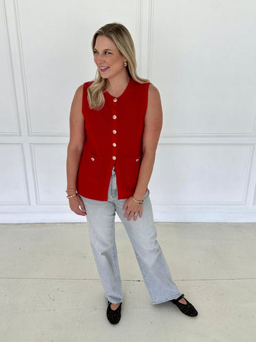 Red Auntie Sweater FINAL SALE - STILOSA