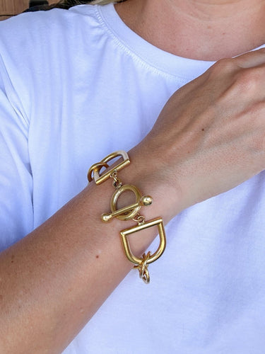 Stirrup Link Toggle Bracelet - STILOSA