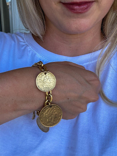 Coin Charm Bracelet - STILOSA