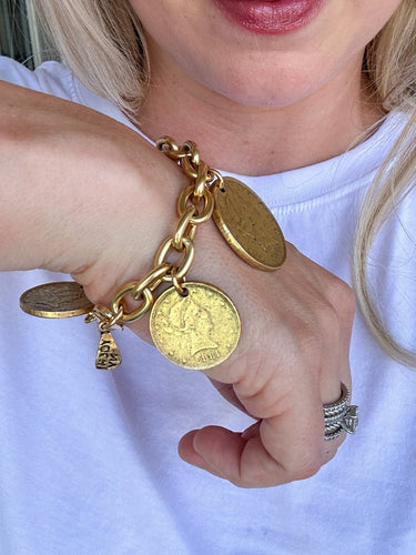 Coin Charm Bracelet - STILOSA