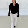 Dark Chocolate Collared Top FINAL SALE - STILOSA