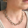 Two-Tone Chunky Chain Necklace - STILOSA